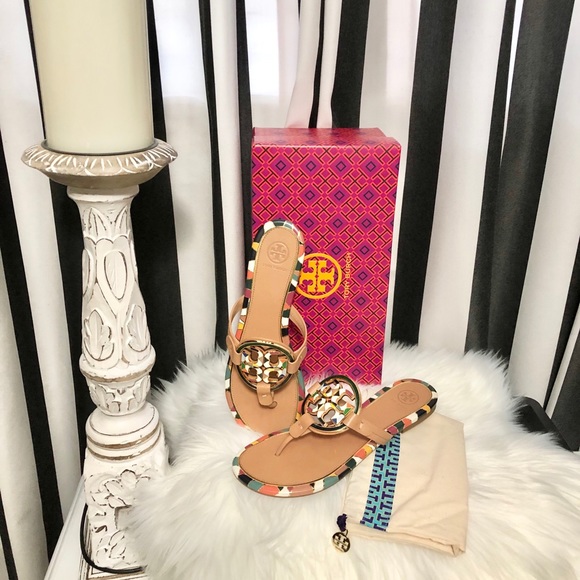Tory Burch Miller Metal Logo Sandal🧡 - Picture 5 of 12